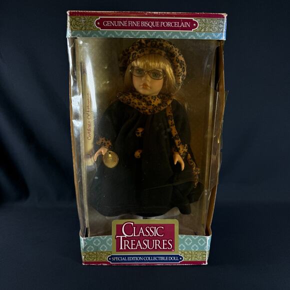 Classic Treasures Special Edition Collectible Porcelain Bisque Doll 16"- - Picture 1 of 9